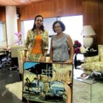 Virginia Siendones dona un cuadro a la Fundación