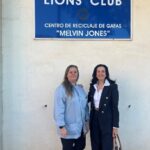 MARÍA LÓPEZ, PRESIDENTA DE LA FJA, VISITA EL CENTRO DE RECICLAJE DE GAGAS DEL CLUB DE LEONES