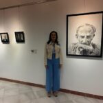 LA PRESIDENTA DE LA FUNDACIÓN ALIÓ VISITA LA EXPOSICIÓN DEL ARTISTA ADRIAN ESPOUY